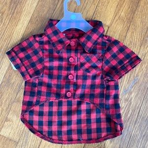 Flannel dog shirt size medium.